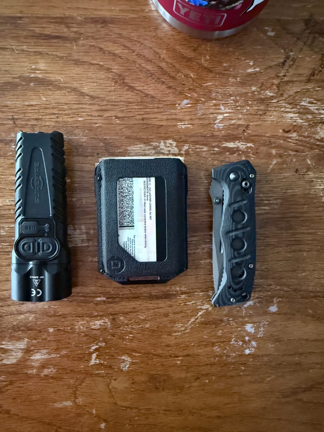 Customer photo review of M4 MAVERICK™ RAIL WALLET with TITANIUM CLIP