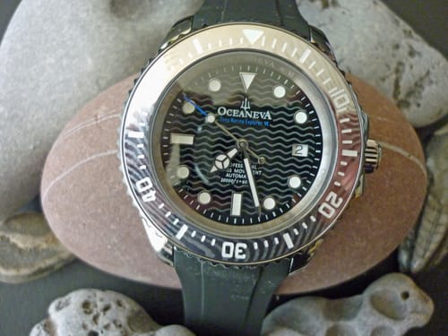 Customer photo review of Oceaneva 6000m Deep Marine Explorer VI Grade 5 Titanium Automatic Watch  Black Dial