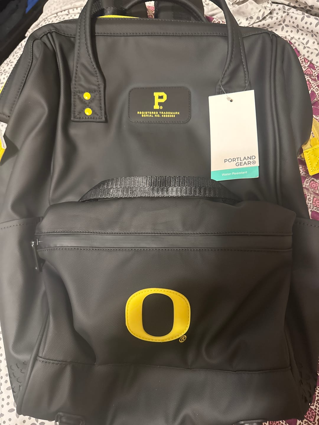 Customer photo review of Cascade Backpack - Standard - UO Ducks