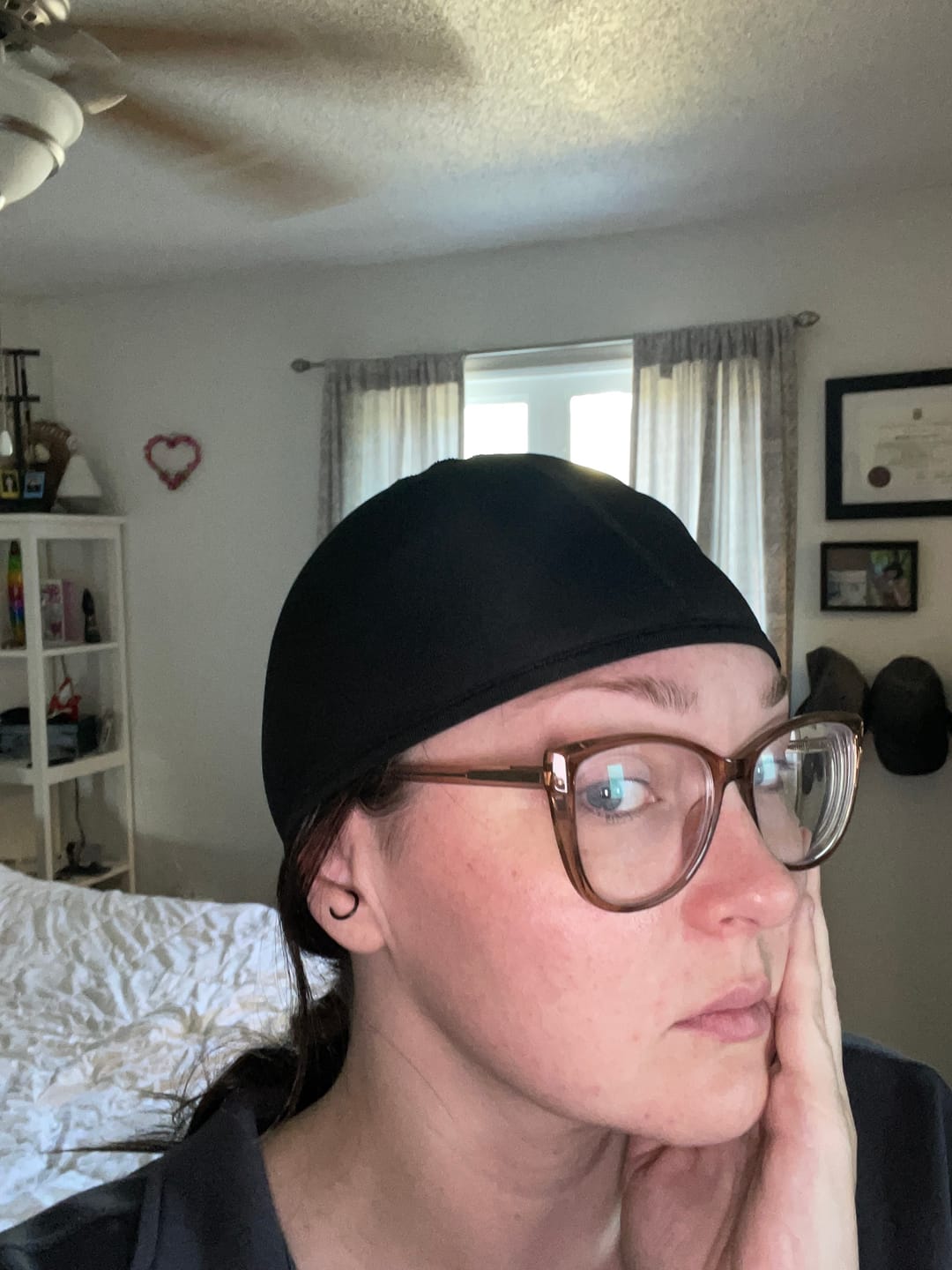 Customer photo review of Cooling Helmet Liner Skull Cap