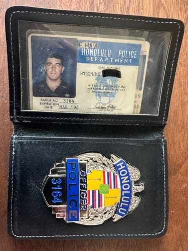 Customer photo review of HPD Honolulu Police Officer Badge Collector's Edition Customizable Number