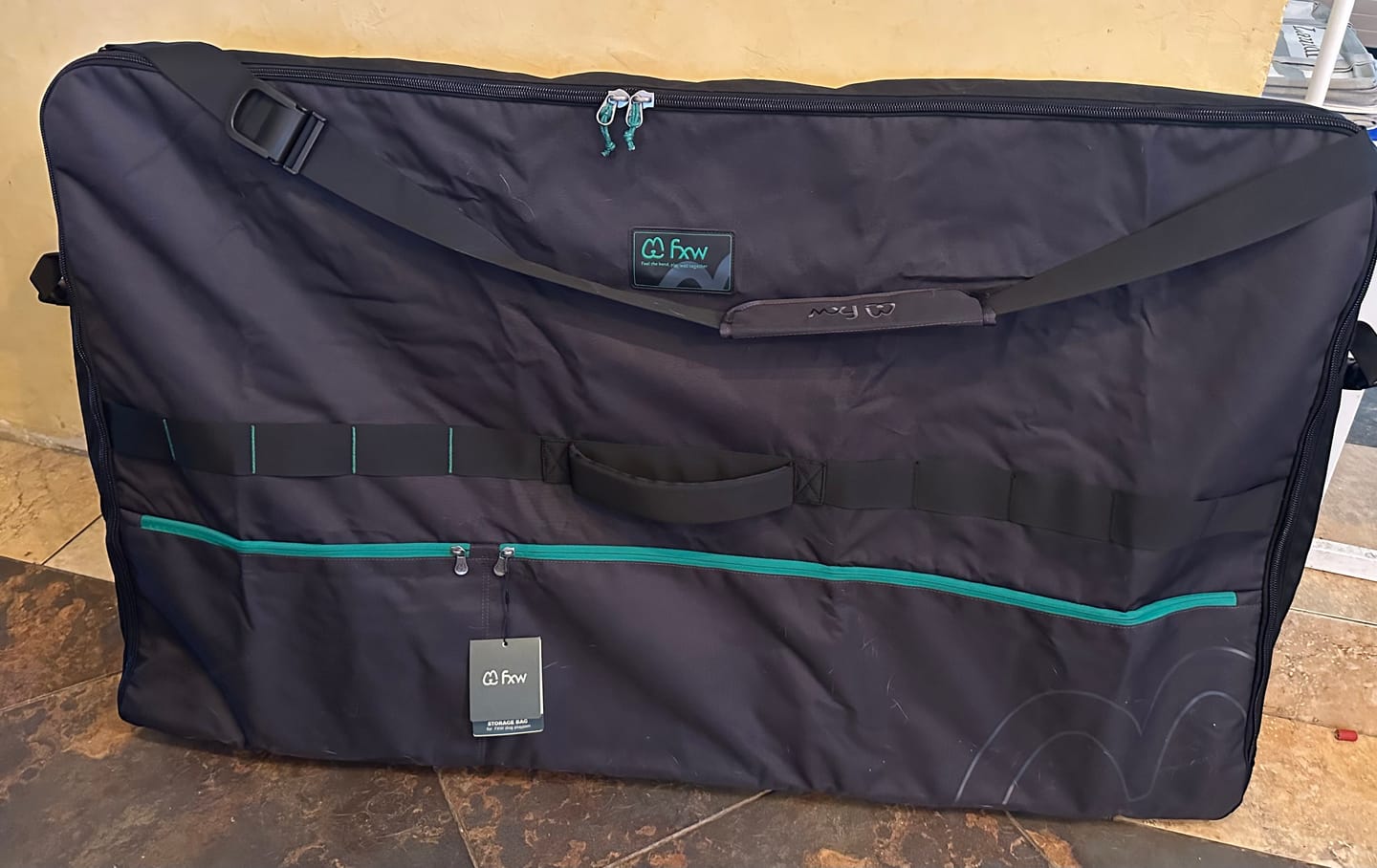 Customer photo review of Storage Bag for Storing & Carrying Playpen-Fits 8 Panels