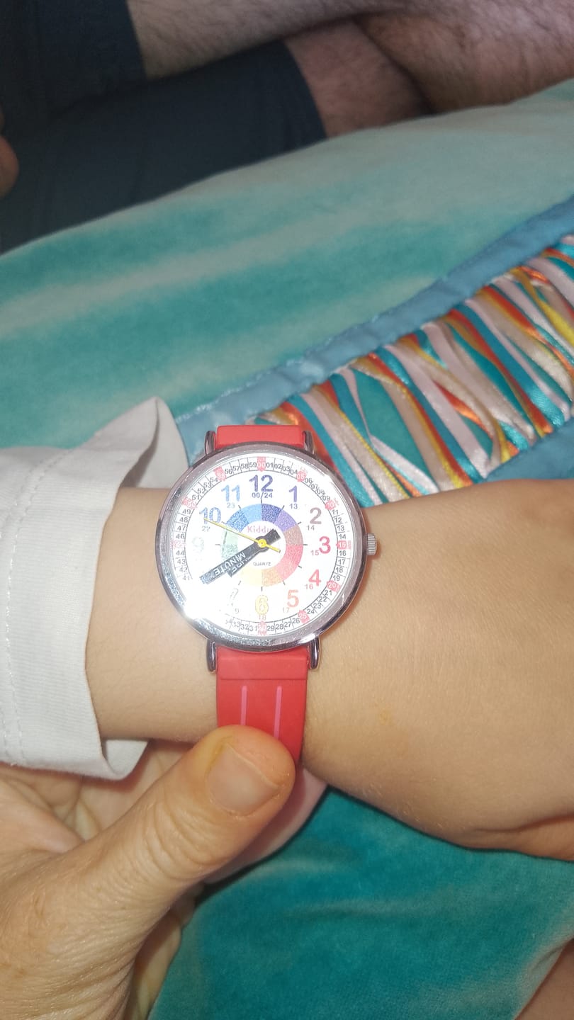 Customer photo review of Red Time Teacher - Educational Watch