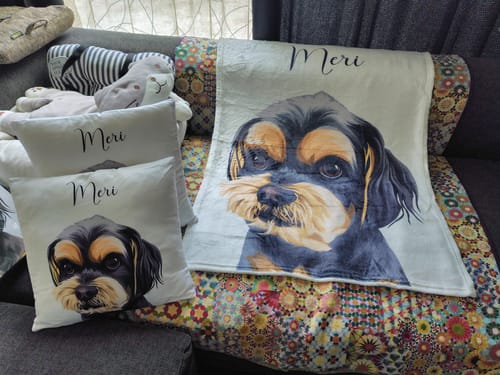 Customer photo review of Petcanva©オーダーメイド ペット似顔絵