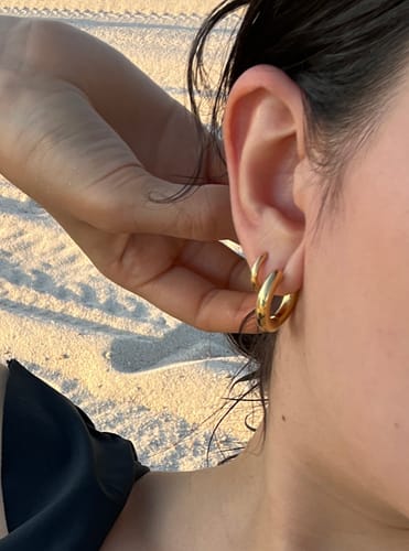 Customer photo review of Par Arracada Chica 20 mm