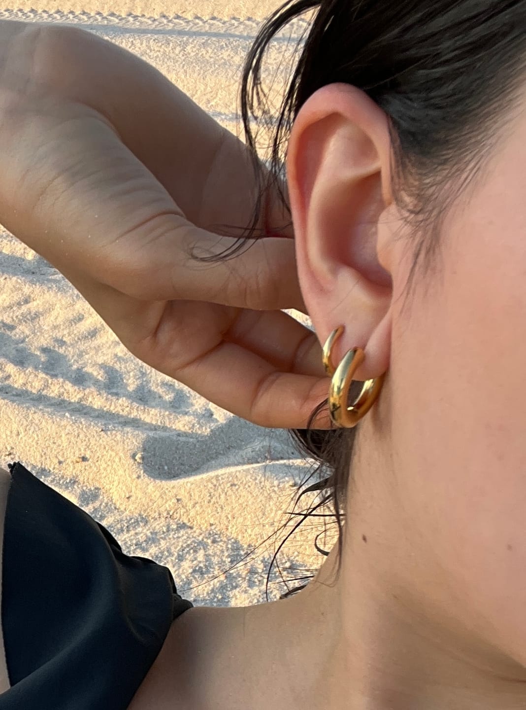 Customer photo review of Par Arracada Chica 20 mm