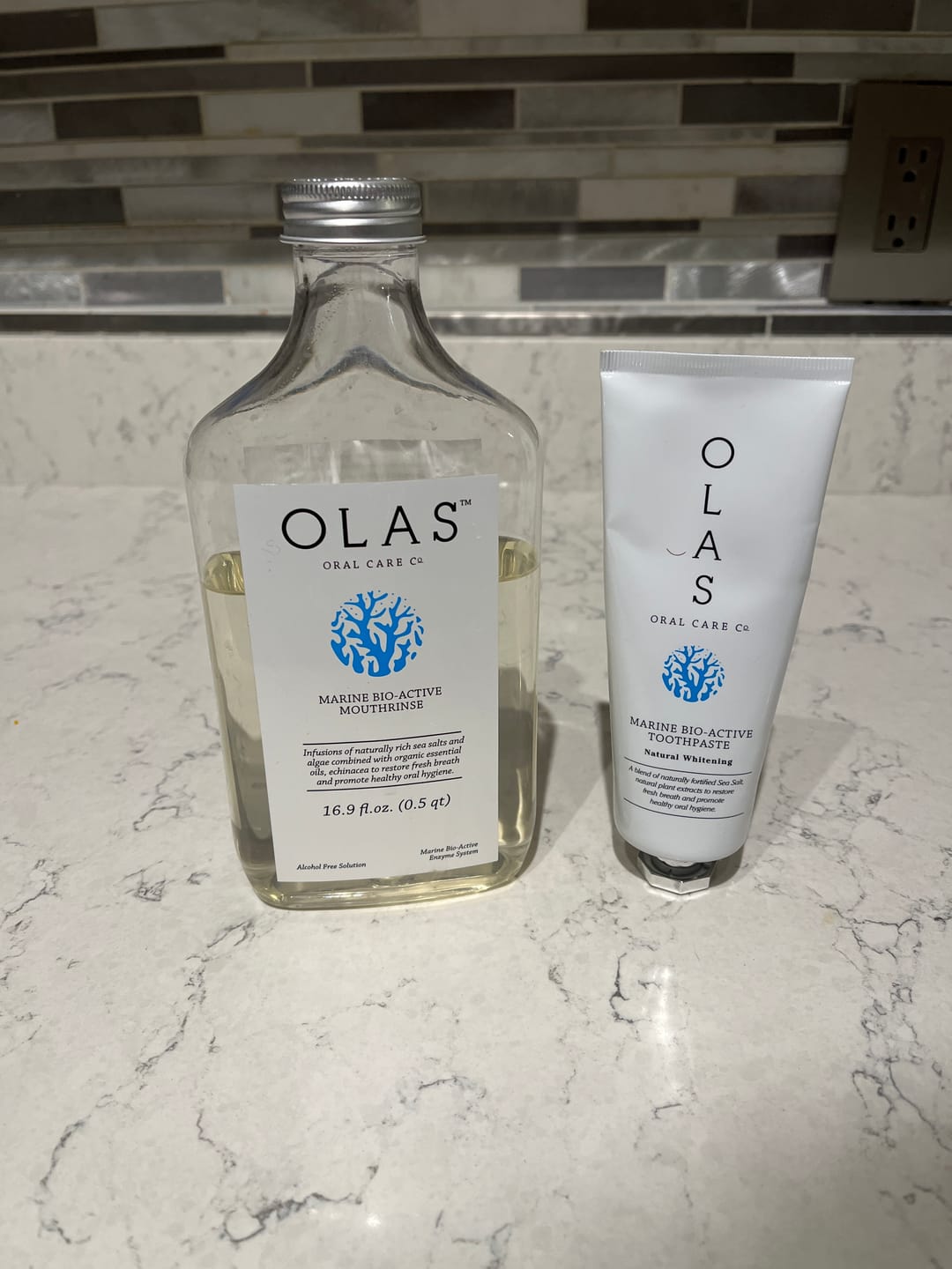 Customer photo review of NEW - OLAS Marine Bio-Active Toothpaste