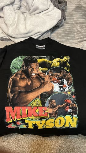 Customer photo review of "Mike Tyson" 90's Vintage Style T-Shirt