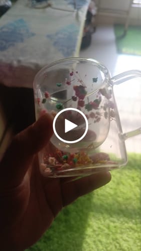 Customer video review of Double Glass Decorative Cups