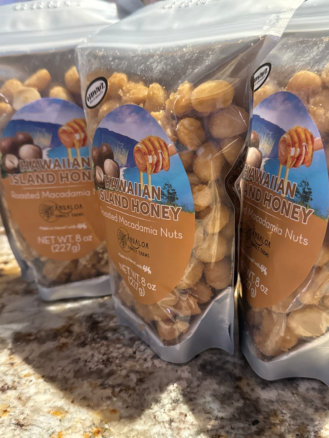 Customer photo review of Hawaiian Island Honey Macadamia Nuts