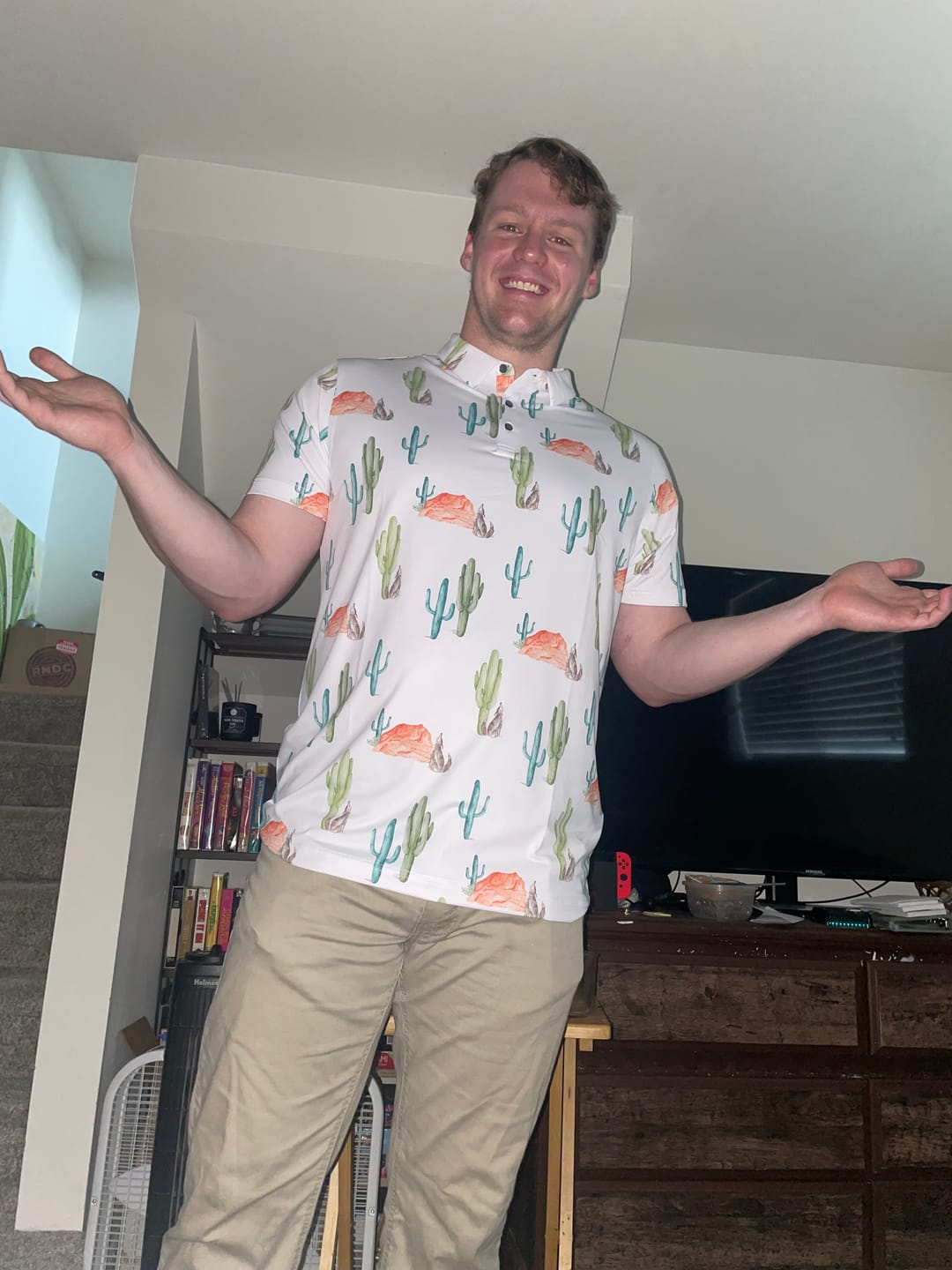 Customer photo review of Cryin' Saguaros Polo