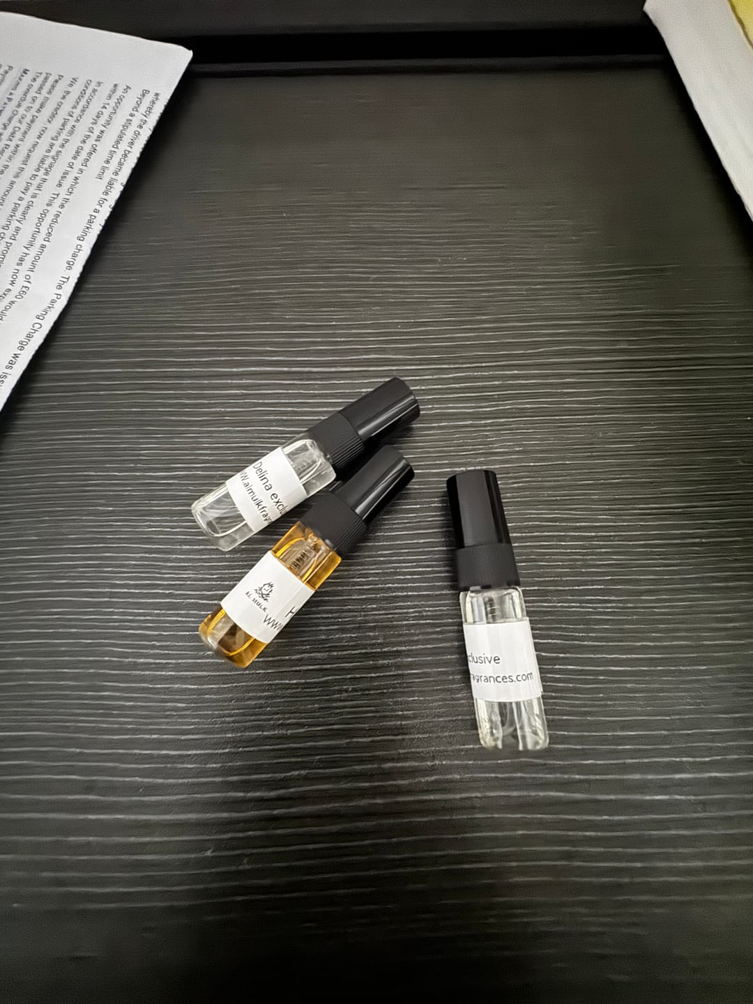 Customer photo review of Al Mulk Discovery Set - Try Before You Buy