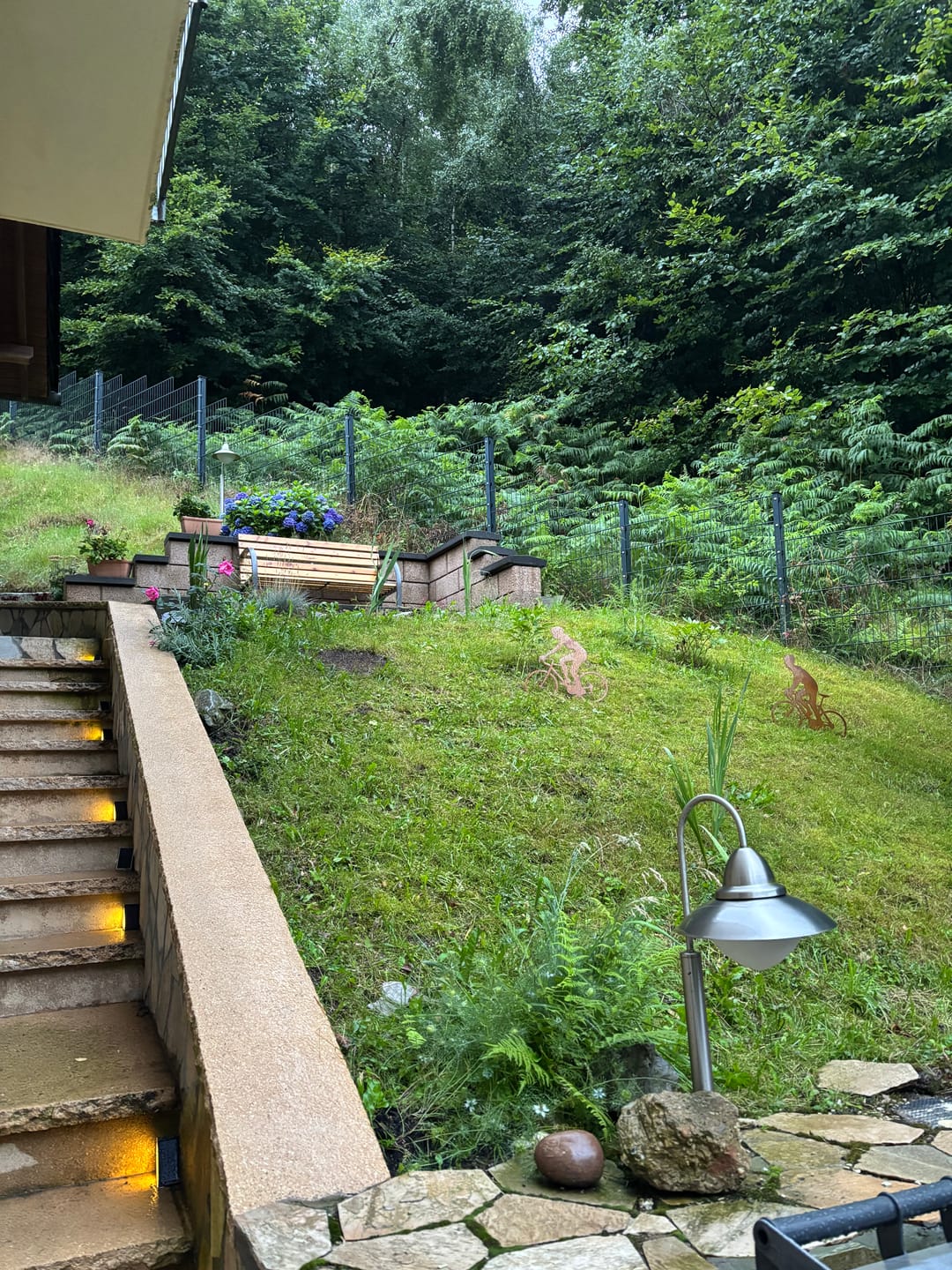 Customer photo review of Gartenstecker Radfahrer