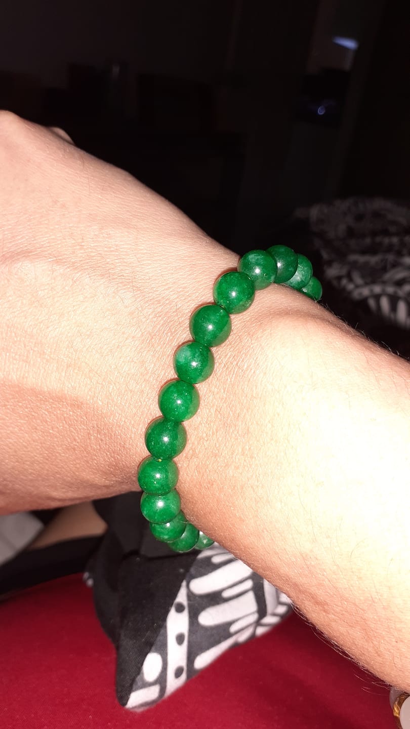 Customer photo review of Green Jade Bracelet