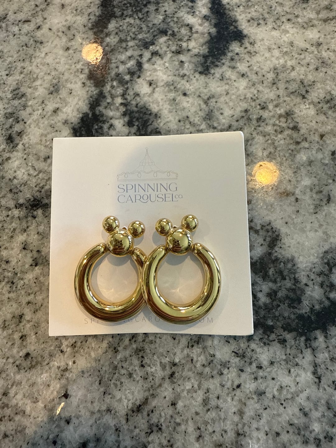 Customer photo review of Mega Leader of the Club Earrings