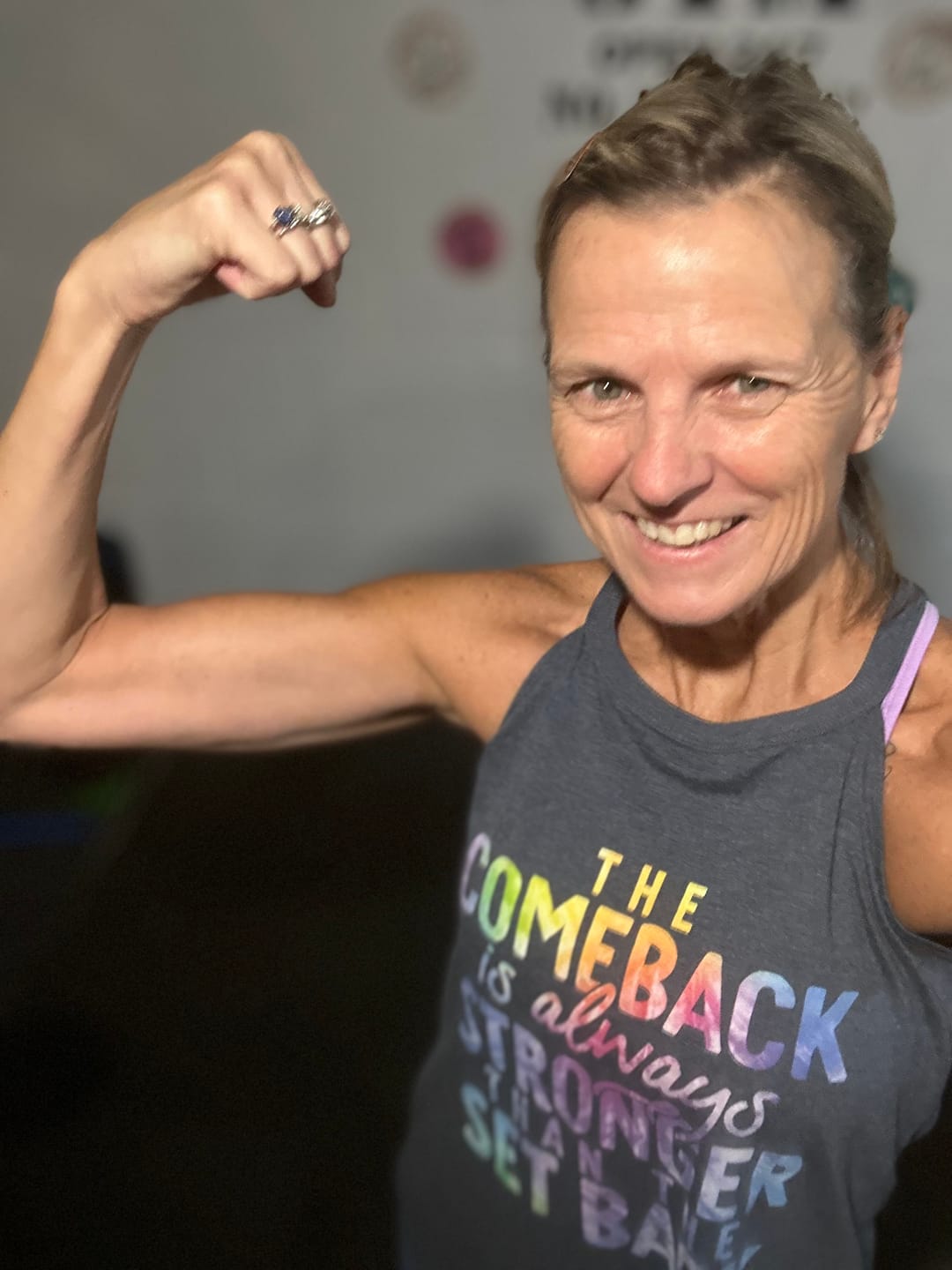 Customer photo review of The Comeback Rocker Tank