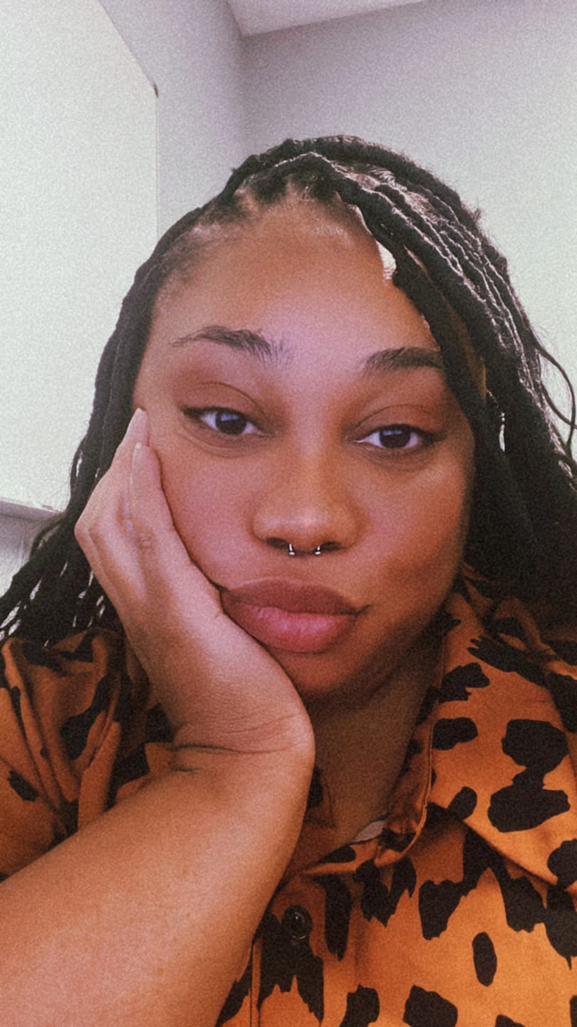 Customer photo review of Pre-looped Crochet Boho Locs with Body Wave Virgin Human Hair Curls