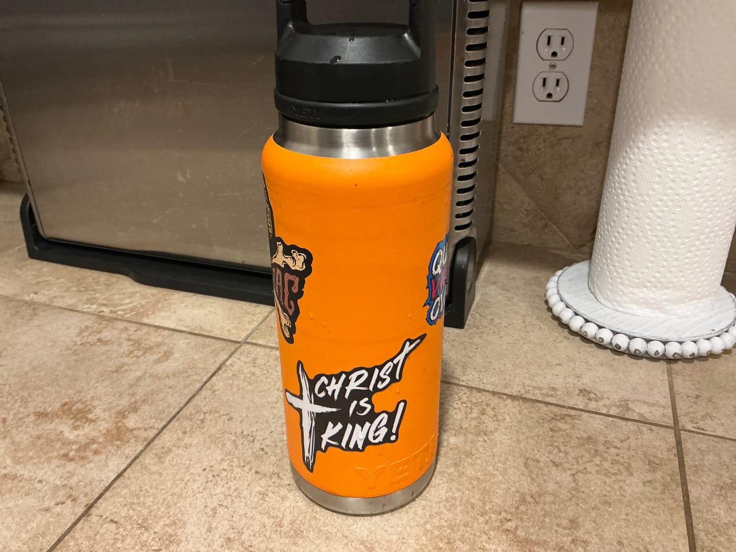 Customer photo review of Christ is King Premium Decal