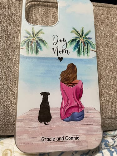 Customer photo review of Together with my pet - Personalized Phone Case