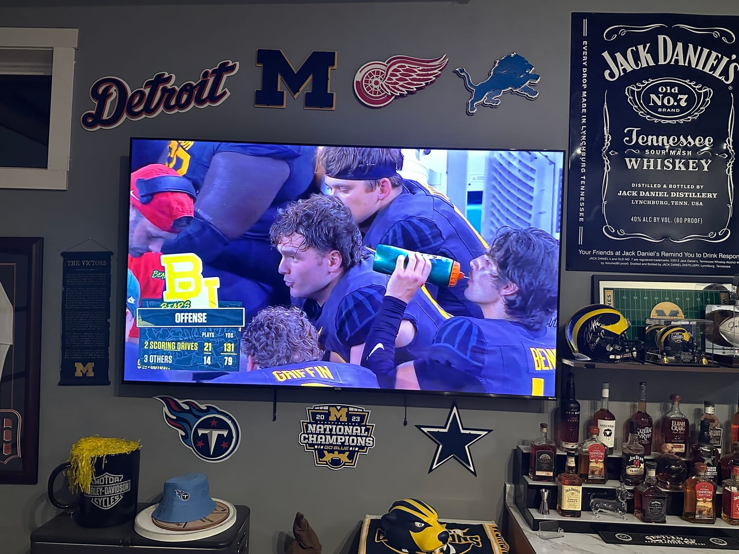 Customer photo review of Detroit Lions 3D Vintage Metal Wall Art