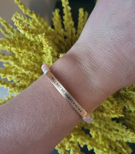 Customer photo review of I WILL NOT BE SHAKEN PSALMS 16:8