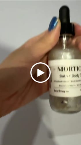 Customer video review of MORTICIA Bath & Body Oil