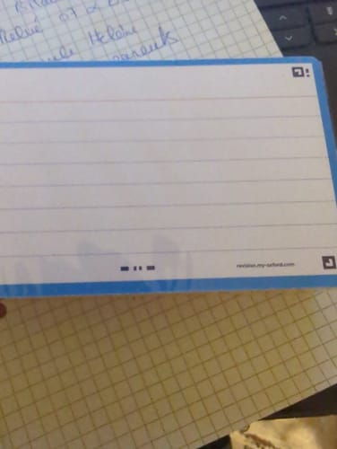 Avis photo d'un client sur Flashcards FLASH 2.0 OXFORD # 80 cartes 7,5 x 12,5 cm - ligné