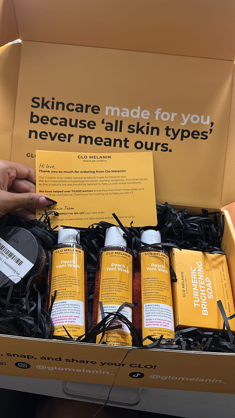 Customer photo review of Turmeric Dark Spot Removal Scrub
