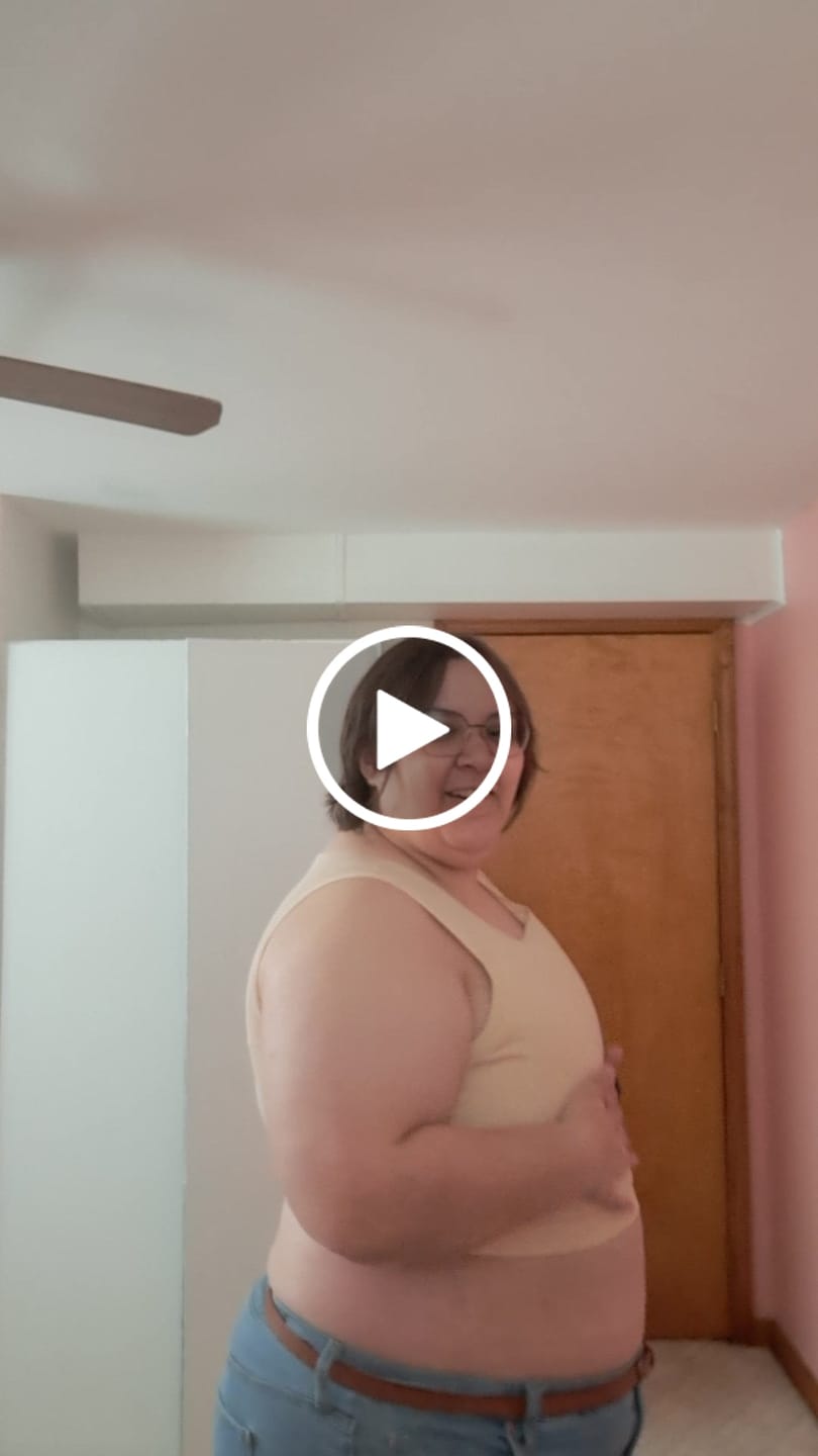 Customer video review of Mesh Back Comfort Band Binder Beige