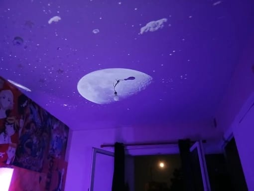 Customer photo review of Starry Sky Galaxy Projector
