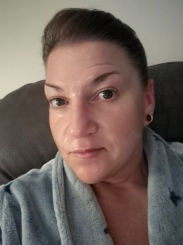 Customer photo review of Collagen Night Wrapping Mask