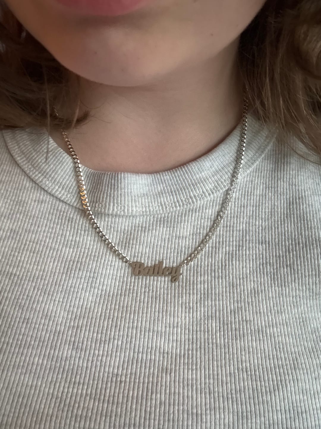 Customer photo review of Personalized Name Necklace