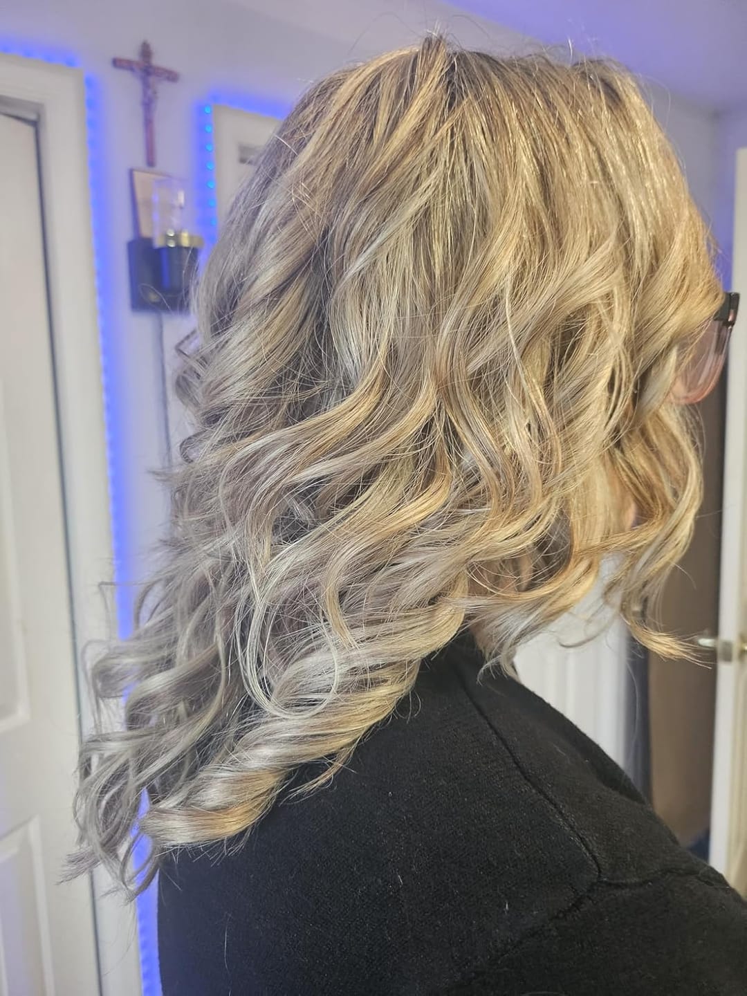 Customer photo review of Sunny Hair Virgin Hair Tape in Hair Extensions for Thin Hair Balayage Brown#8/8/613