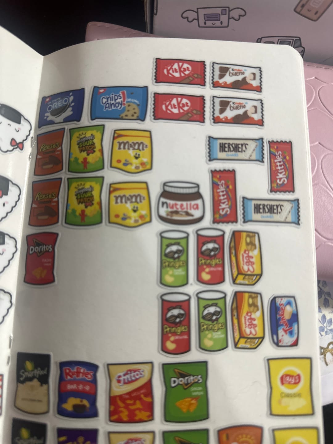 Customer photo review of Sticker Sheet - Sweet Snack Time!