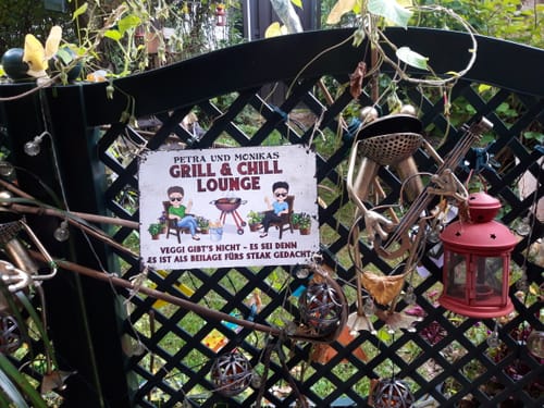 Customer photo review of Mein Grillplatz - Personalisiertes Gartenschild