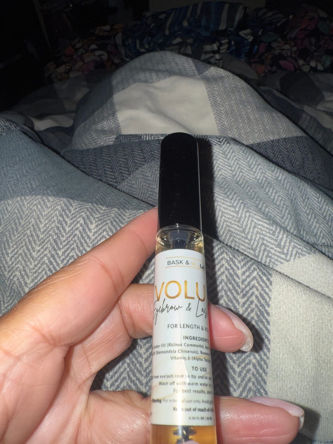 Customer photo review of Volume Eyebrow and Eyelash Serum -