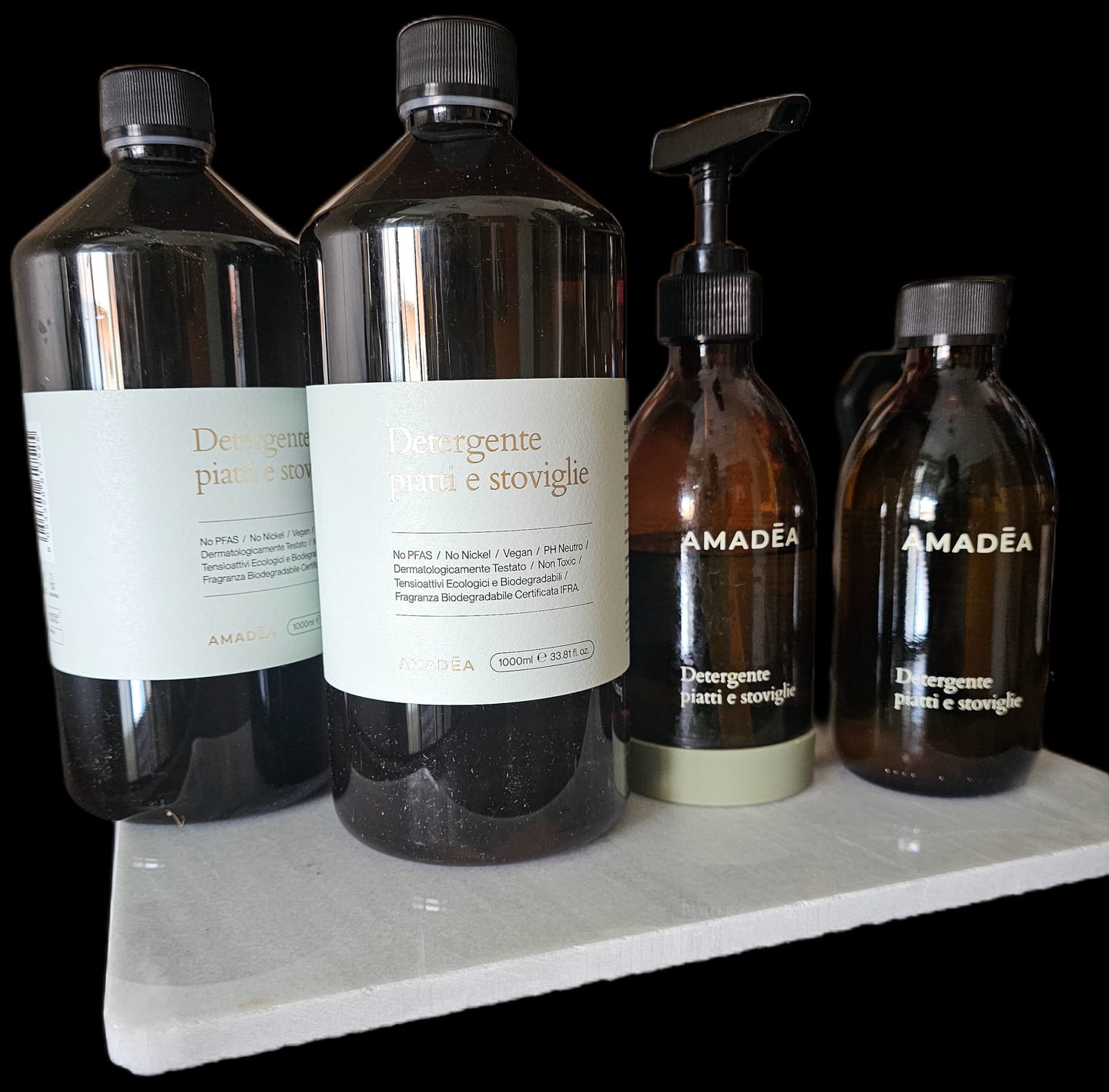 Customer photo review of Kit Detergente piatti e stoviglie 300ml + 1 Litro