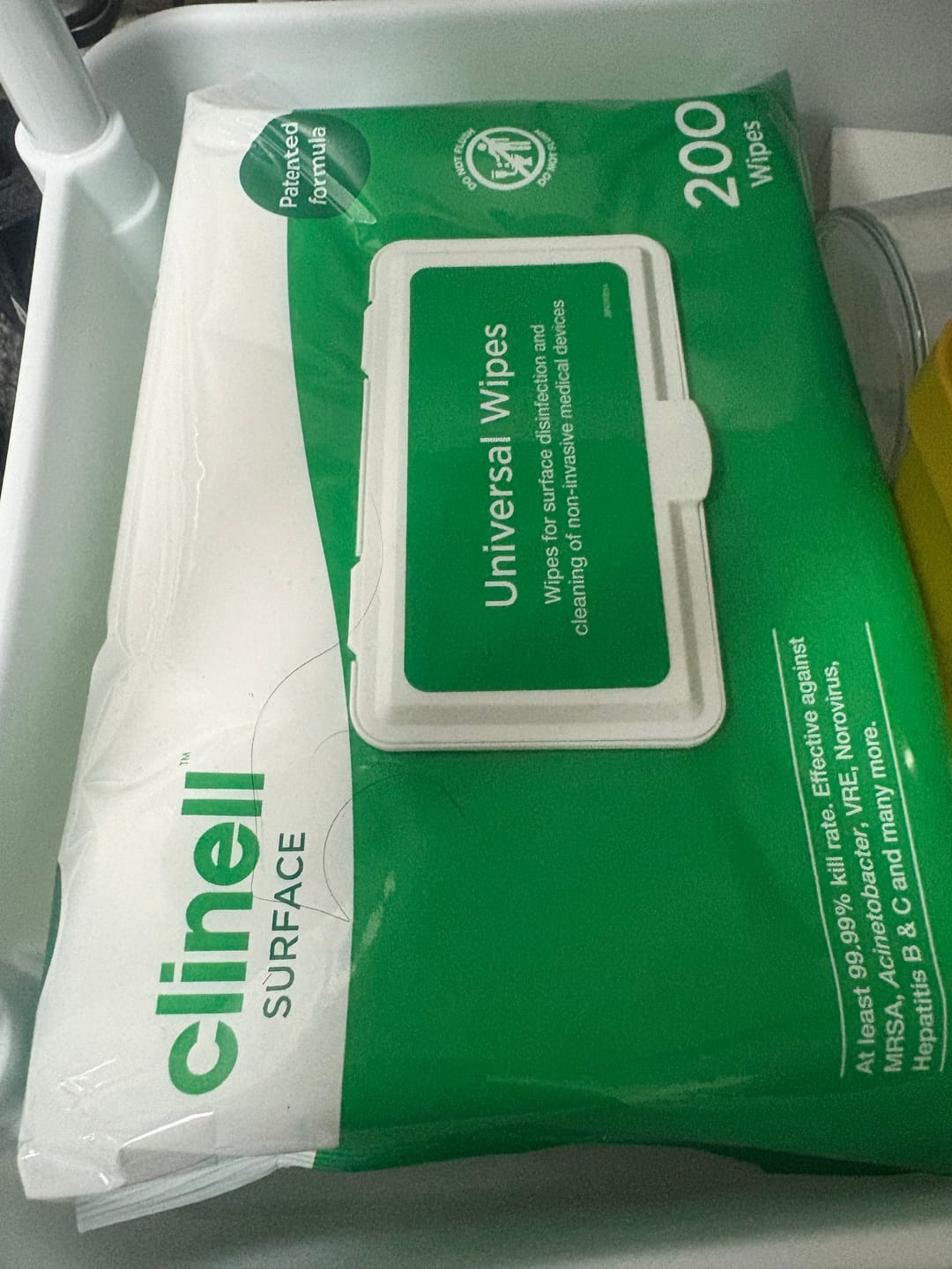 Customer photo review of Clinell Universal Wipes CW200