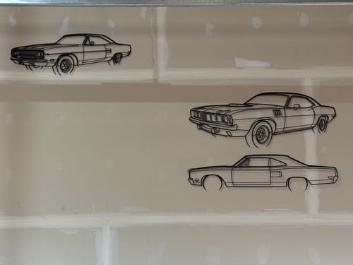 Customer photo review of Roadrunner 1970 Angle Silhouette Metal Wall Art