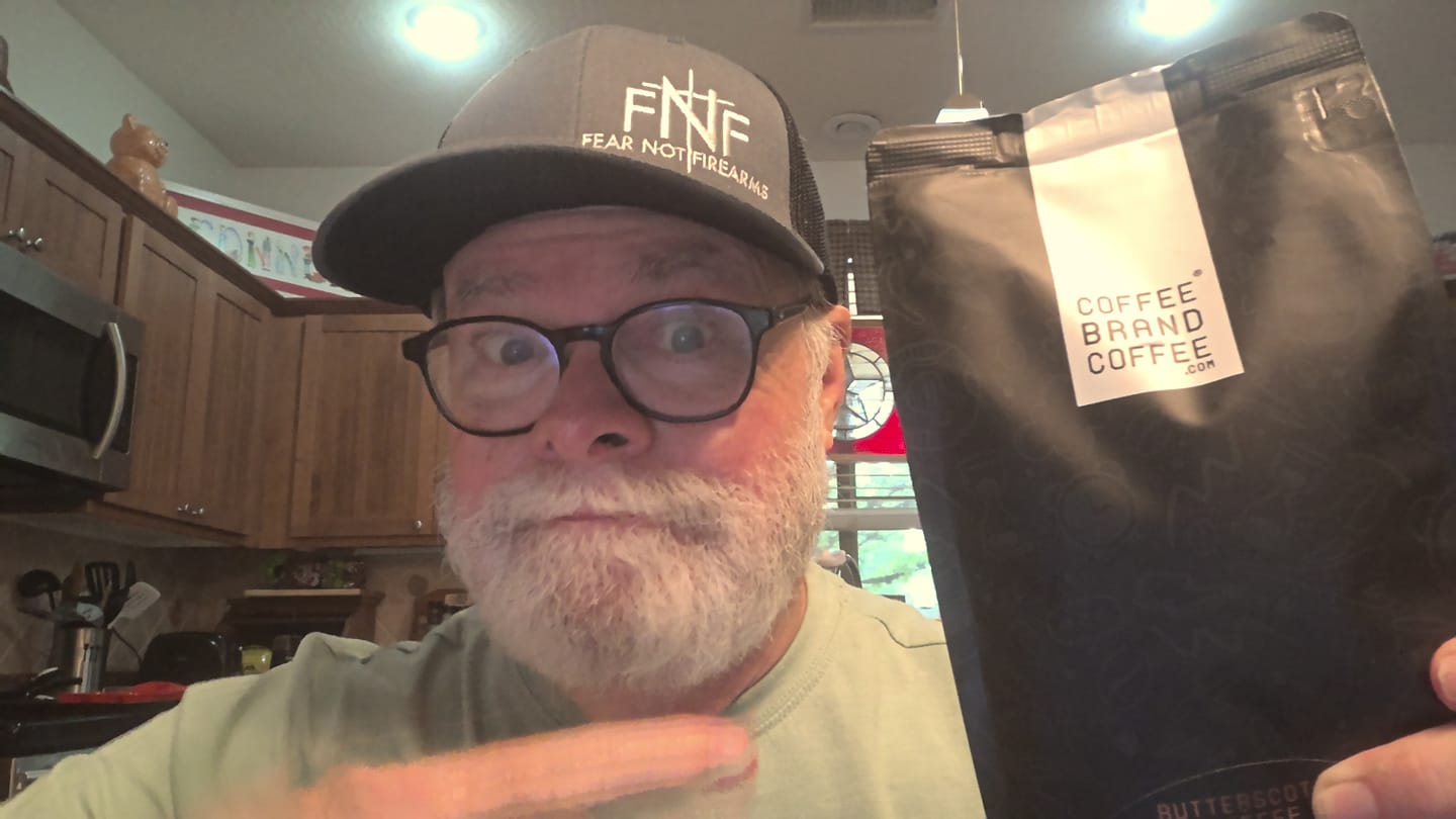 Customer photo review of Butterscotch Toffee Flavored Coffee