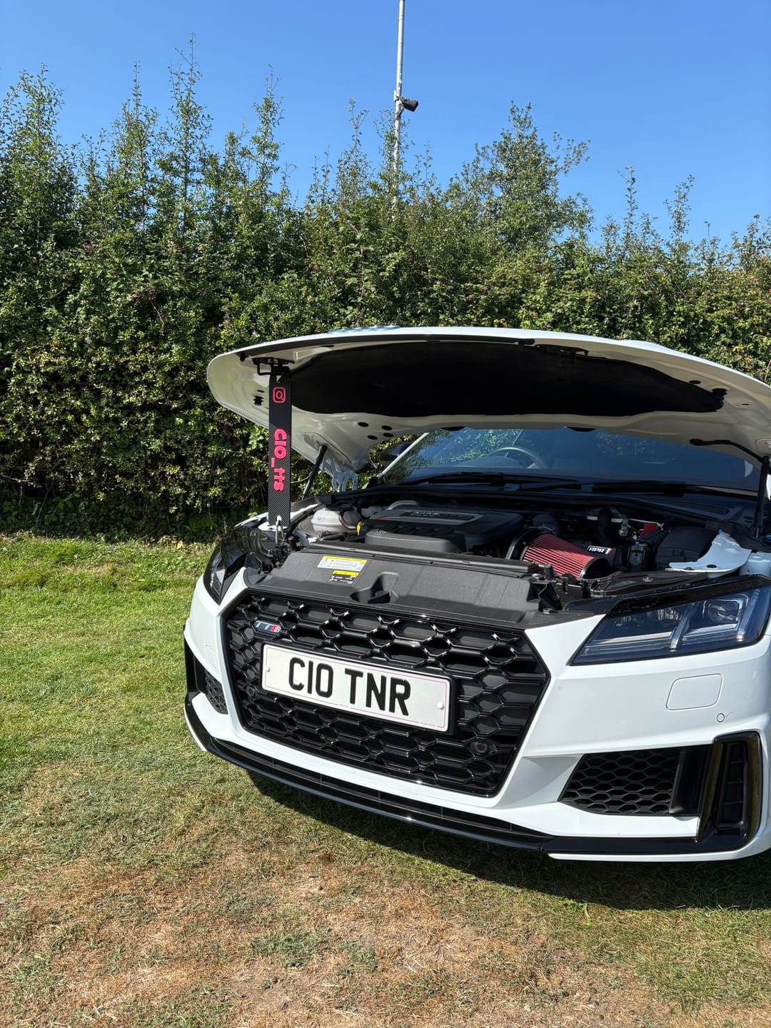 Customer photo review of Custom Universal Bonnet Props (4D Acrylic)