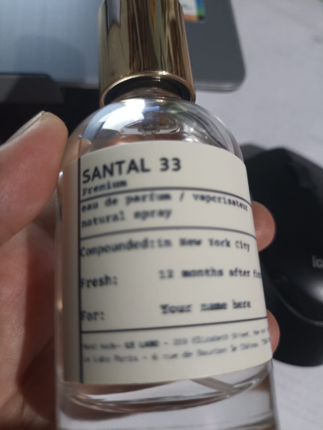 Customer photo review of Le Labo Fragrance