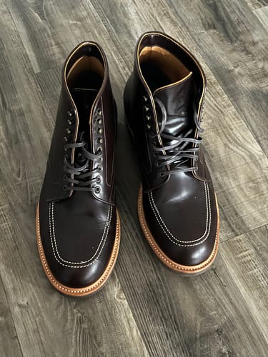 Customer photo review of Indiana Jones MocToe Boot -luosjiet®boots -  Brown TeaCore OTA Cowhide