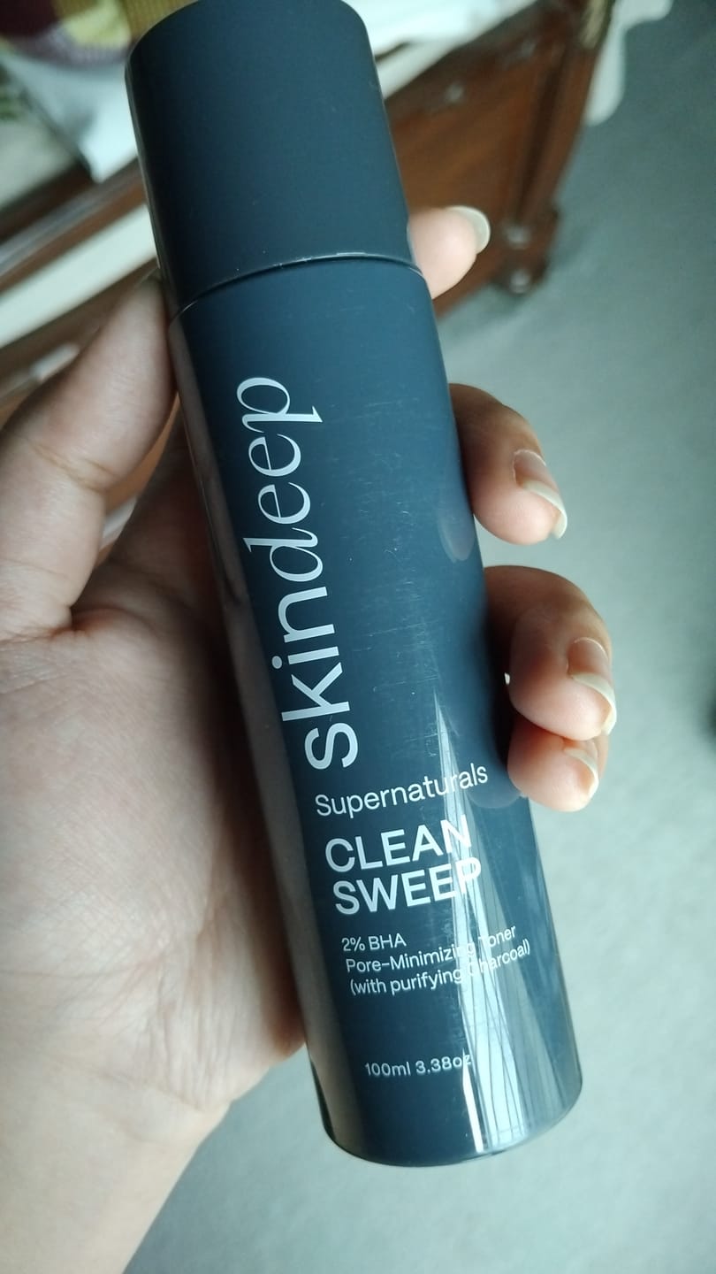 Customer photo review of CLEAN SWEEP - 2% BHA Pore-Minimizing Toner (w/ purifying Charcoal)