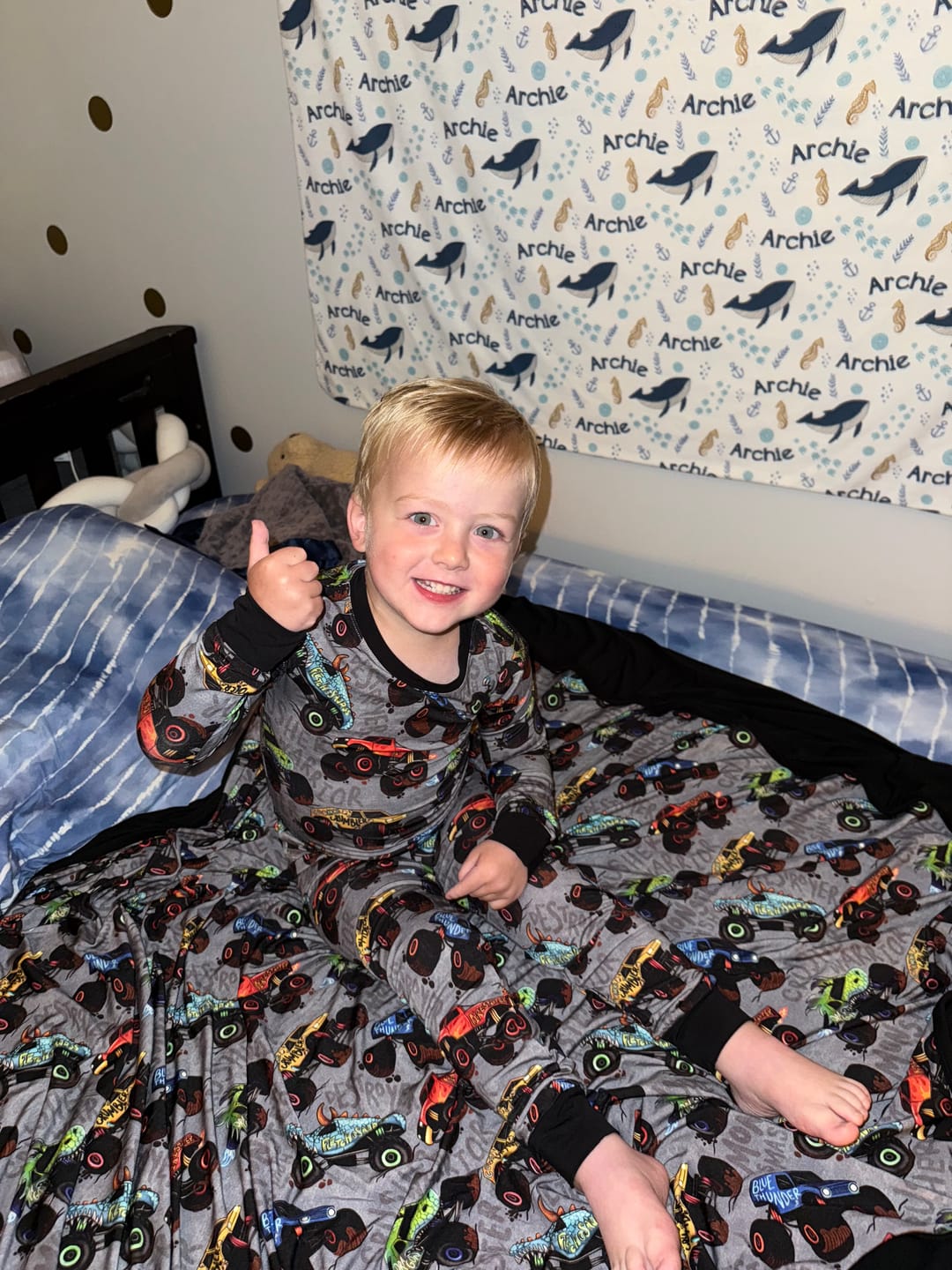 Customer photo review of Monster Jammies 2 Piece Pajama Set: Core Collection