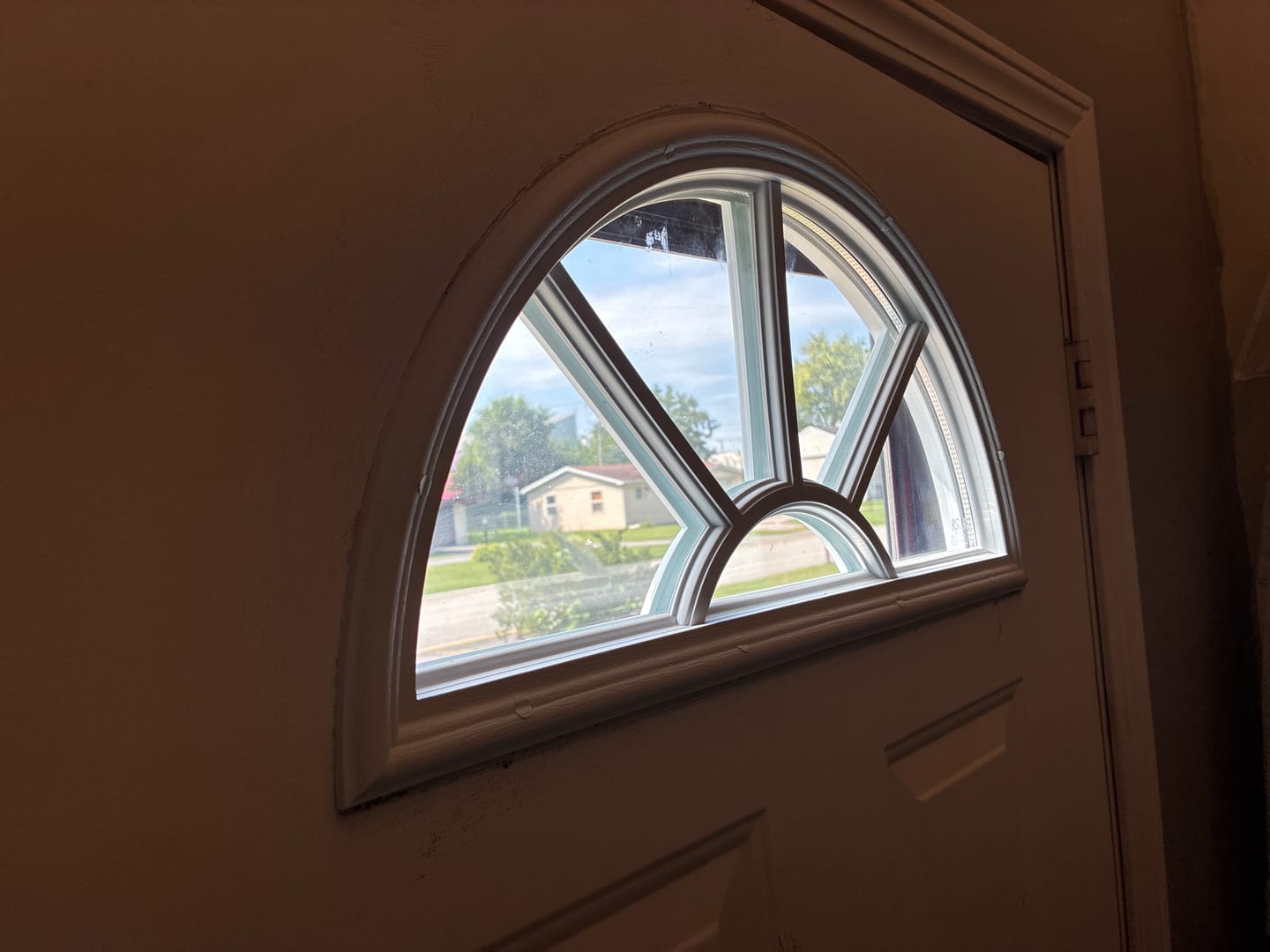 Customer photo review of Clear Sunburst Glass and Frame Kit (Fanlite)