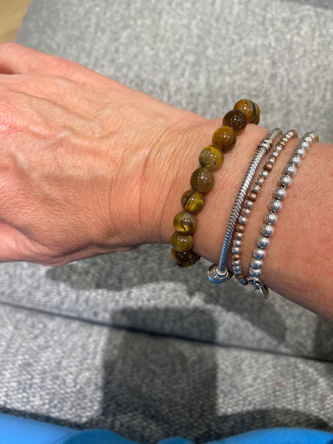 Customer photo review of Tiger's eye - Overcoming fear - Power bead bracelet