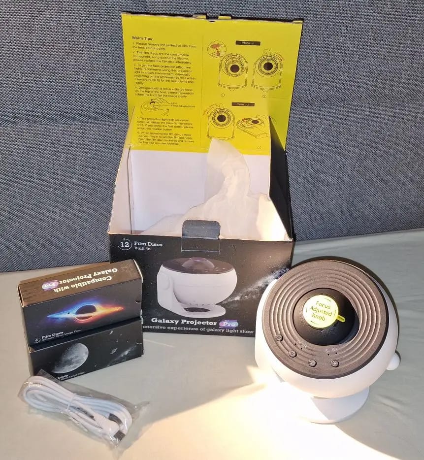 Customer photo review of Starry Sky Galaxy Projector