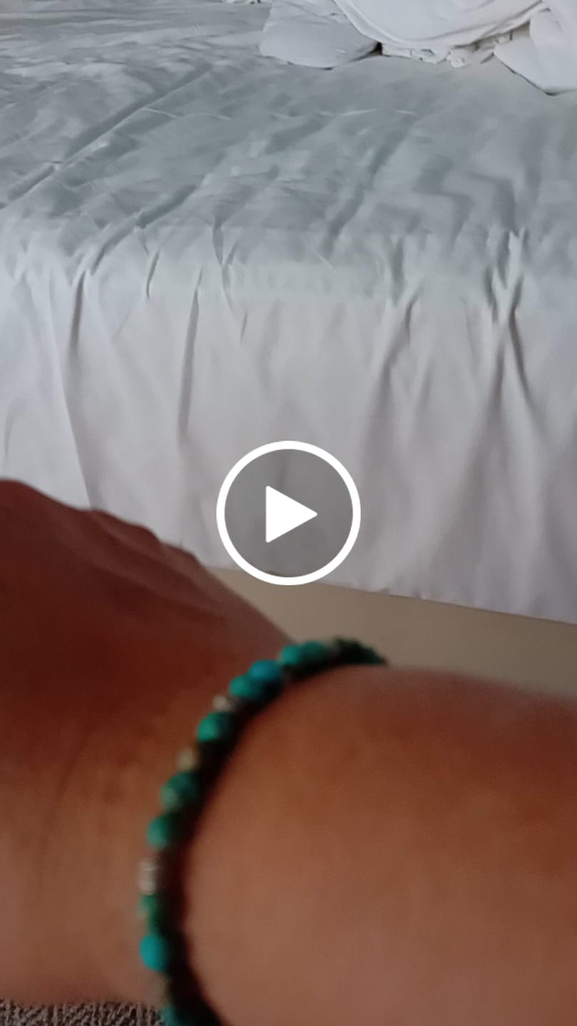 Customer video review of Tibetisches Energie Armband - Blauer Jaspis