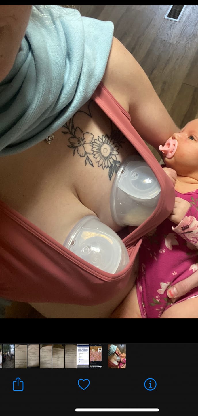 Customer photo review of Zomee Hands-Free Collection Cups